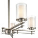 Huderson 5 Light 26 inch Brushed Nickel Chandelier Ceiling Light